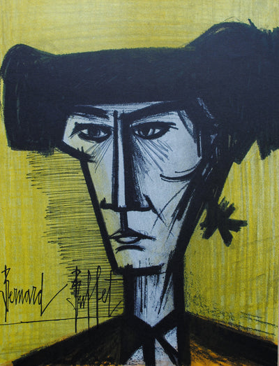 Bernard BUFFET : Torero, Lithographie originale (vue générale) - Crédit photo : Galerie Art.Paris