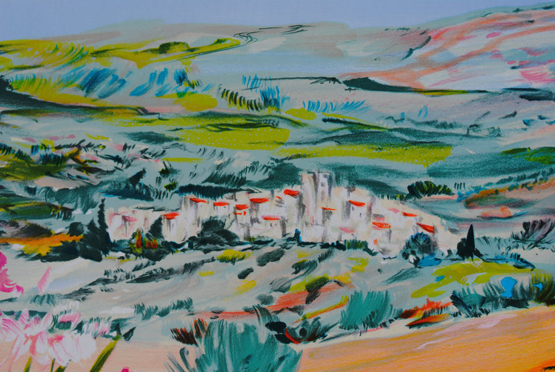 Ray POIRIER : Village provençal, Lithographie originale (photo de détail 7) - Crédit photo : Galerie Art.Paris