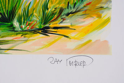 Ray POIRIER : Petit chemin provençal, Lithographie originale (photo de détail 3) - Crédit photo : Galerie Art.Paris