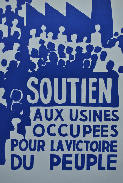 Affiches) MAI 68 : Affiche originale d'époque, Affiche originale (photo de détail 2) - Crédit photo : Galerie Art.Paris