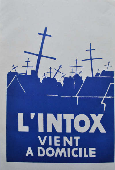 Affiches) MAI 68 : L'intox vient à domicil, Affiche originale (vue générale) - Crédit photo : Galerie Art.Paris