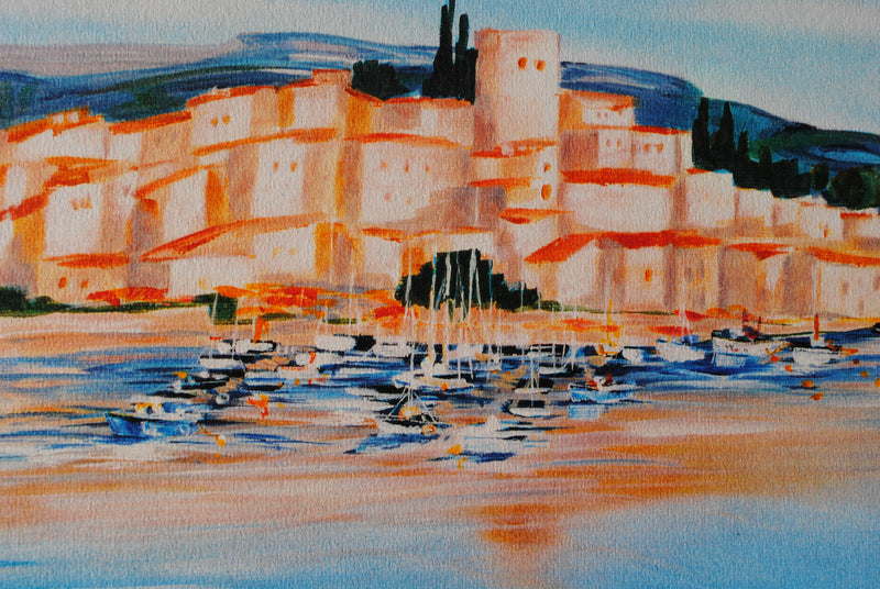 Anne-Marie BRIANTE : Petite barque près de St Tropez, Lithographie originale (photo de détail 7) - Crédit photo : Galerie Art.Paris