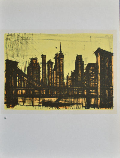 Bernard BUFFET : New York, Lithographie originale (photo de détail 7) - Crédit photo : Galerie Art.Paris