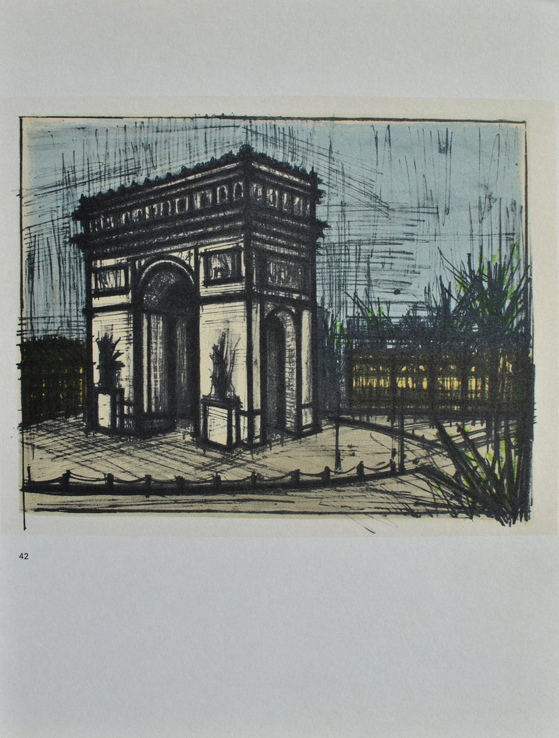 Bernard BUFFET : Paris, Lithographie originale (photo de détail 2) - Crédit photo : Galerie Art.Paris