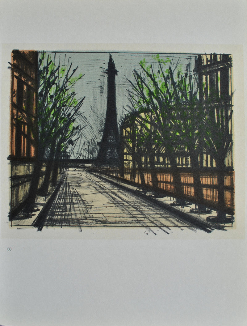 Bernard BUFFET : Paris, Lithographie originale (photo de détail 6) - Crédit photo : Galerie Art.Paris