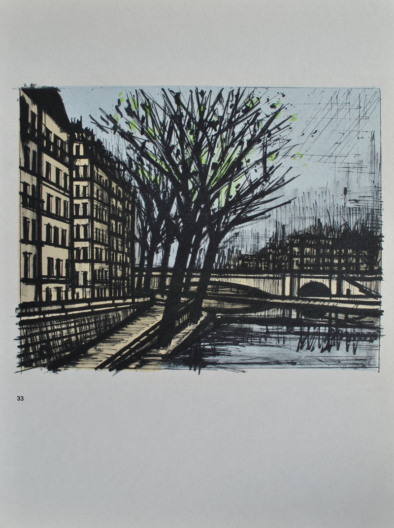 Bernard BUFFET : Paris, Lithographie originale (photo de détail 11) - Crédit photo : Galerie Art.Paris