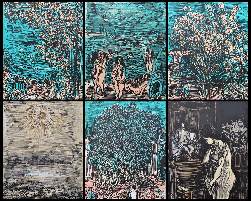 André COTTAVOZ : Vision du Parad, Lithographie originale (vue générale) - Crédit photo : Galerie Art.Paris