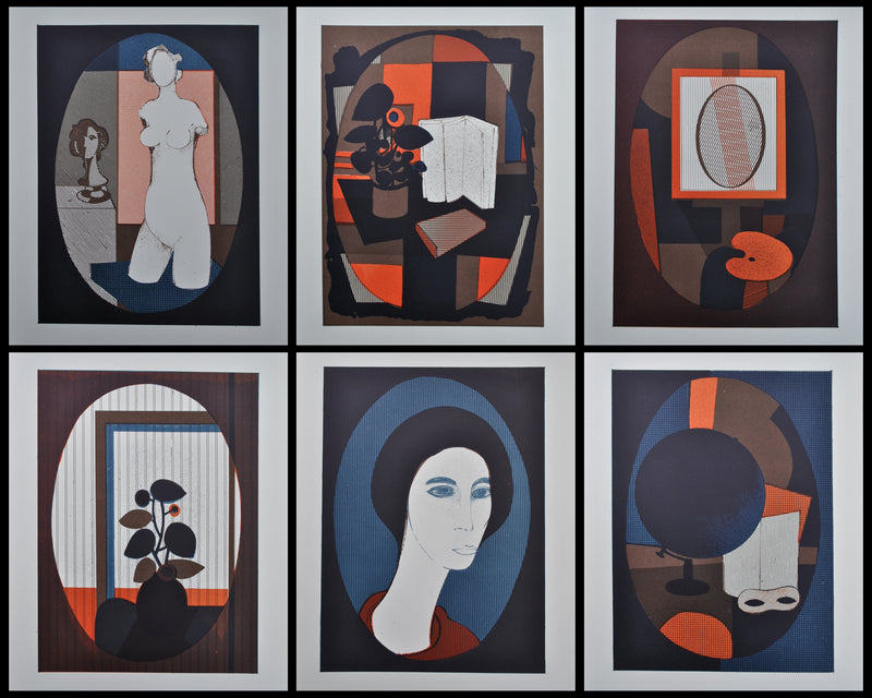 André MINAUX : Portraits et scènes de vie, Lithographie originale (vue générale) - Crédit photo : Galerie Art.Paris