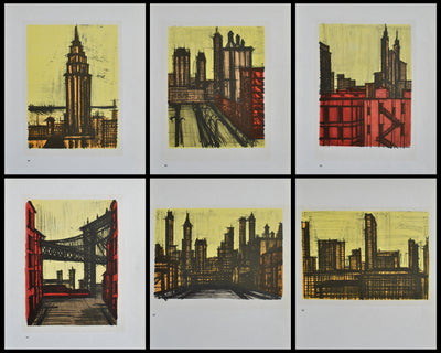 Bernard BUFFET : New York, Lithographie originale (vue générale) - Crédit photo : Galerie Art.Paris