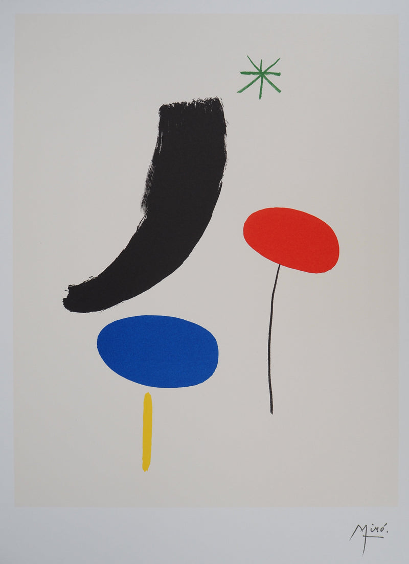 Joan MIRO : Jardin poétique sous les étoiles, Lithographie originale (photo de détail 2) - Crédit photo : Galerie Art.Paris