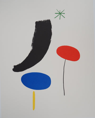 Joan MIRO : Jardin poétique sous les étoiles, Lithographie originale (photo de détail 4) - Crédit photo : Galerie Art.Paris