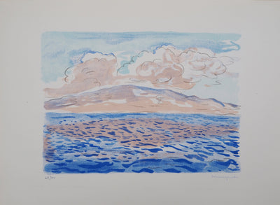 Albert MARQUET : Le bleu de la mer Adriatique, Lithographie originale (vue générale) - Crédit photo : Galerie Art.Paris