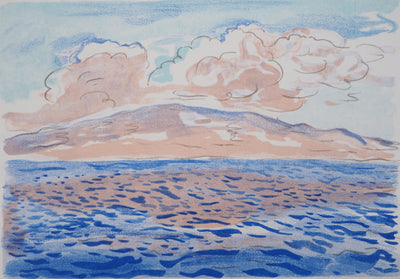 Albert MARQUET : Le bleu de la mer Adriatique, Lithographie originale (photo de détail 2) - Crédit photo : Galerie Art.Paris