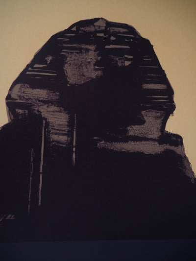 Claude HASTAIRE : Egypte, Le Sphinx de Khéops (2ème état), Lithographie originale (photo de détail 3) - Crédit photo : Galerie Art.Paris