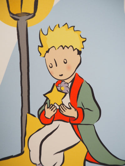 Antoine DE SAINT-EXUPERY : Le Petit Prince allume une étoile, Lithographie originale (photo de détail 4) - Crédit photo : Galerie Art.Paris