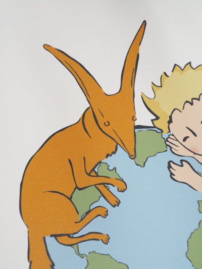 Antoine DE SAINT-EXUPERY : Ecologie : Le Petit Prince veille sur la Terre, Lithographie originale (photo de détail 5) - Crédit photo : Galerie Art.Paris