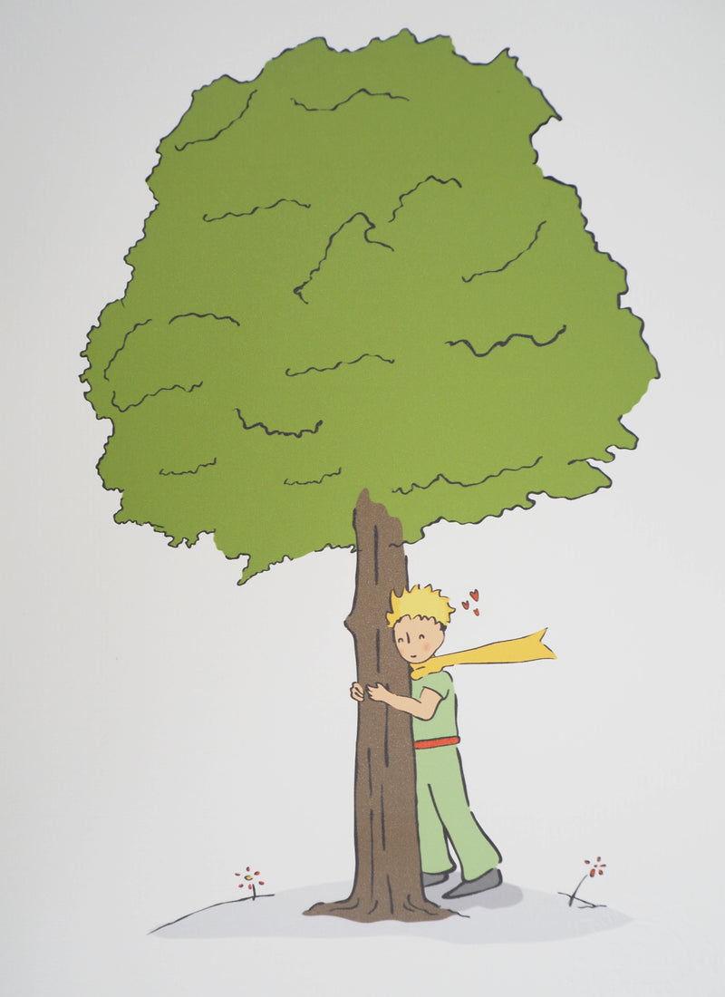 Antoine DE SAINT-EXUPERY : Ecologie : Le Petit Prince veille sur les arbres, Lithographie originale (photo de détail 2) - Crédit photo : Galerie Art.Paris