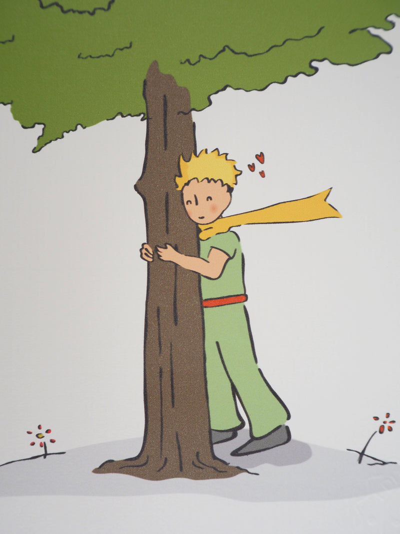 Antoine DE SAINT-EXUPERY : Ecologie : Le Petit Prince veille sur les arbres, Lithographie originale (photo de détail 4) - Crédit photo : Galerie Art.Paris