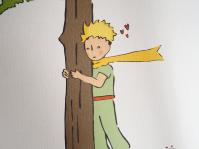 Antoine DE SAINT-EXUPERY : Ecologie : Le Petit Prince veille sur les arbres, Lithographie originale (photo de détail 6) - Crédit photo : Galerie Art.Paris