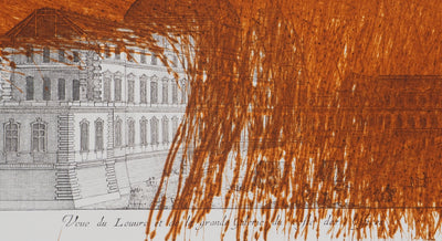 Arnulf RAINER : Paris, Louvre en orange, Gravure originale (photo de détail 5) - Crédit photo : Galerie Art.Paris