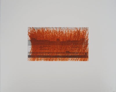 Arnulf RAINER : Paris, Louvre et Jardin des Tuileries, Gravure originale (vue générale) - Crédit photo : Galerie Art.Paris