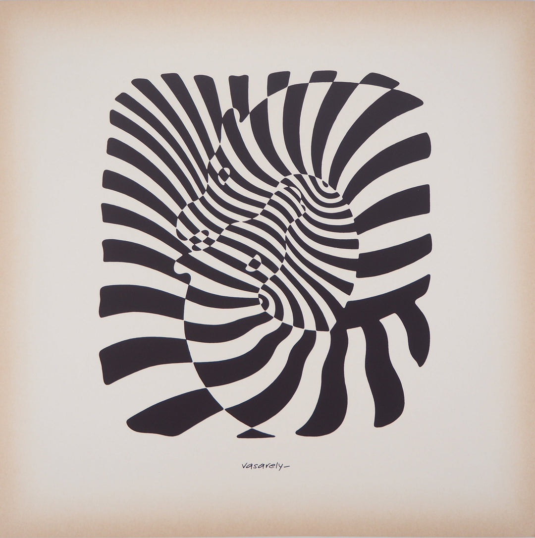 Victor VASARELY: Couple of zebras, Original screenprint – art.paris