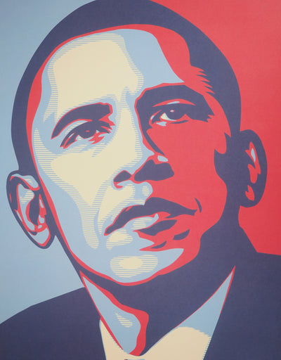 Shepard FAIREY : Obama, Hope, Lithographie originale (photo de détail 5) - Crédit photo : Galerie Art.Paris