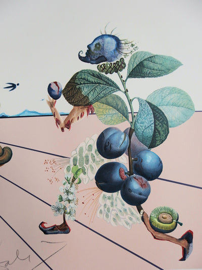 Salvador DALI : Flordali, Lithographie originale signée