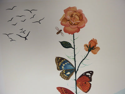 Salvador DALI : Flordali II - La rose papillon, Lithographie originale (photo de détail 7) - Crédit photo : Galerie Art.Paris