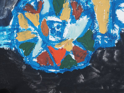 Jacques SOISSON : Autocar destroy et son conducteur, Gouache originale (photo de détail 6) - Crédit photo : Galerie Art.Paris