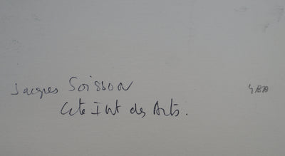 Jacques SOISSON : Autocar destroy et son conducteur, Gouache originale (photo de détail 9) - Crédit photo : Galerie Art.Paris