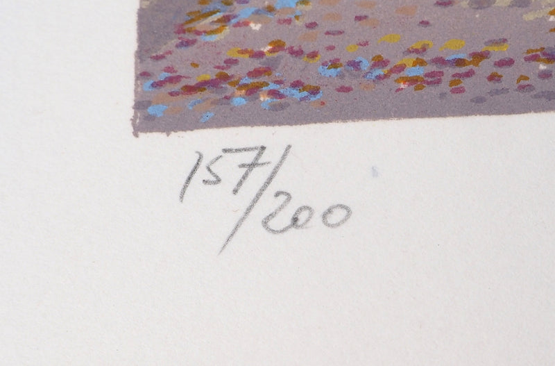 François FANCH LEDAN : Port de New-York, Lithographie originale (photo de détail 9) - Crédit photo : Galerie Art.Paris