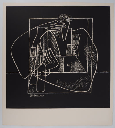  LE CORBUSIER : Bonsoir, Lithographie originale (vue générale) - Crédit photo : Galerie Art.Paris
