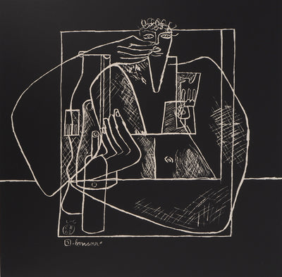  LE CORBUSIER : Bonsoir, Lithographie originale (photo de détail 3) - Crédit photo : Galerie Art.Paris