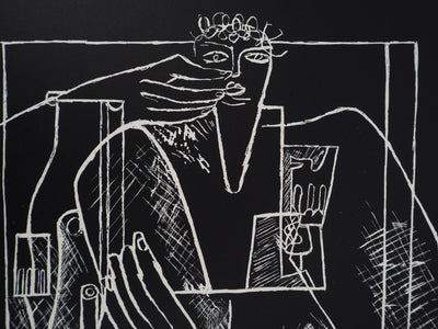  LE CORBUSIER : Bonsoir, Lithographie originale (photo de détail 4) - Crédit photo : Galerie Art.Paris