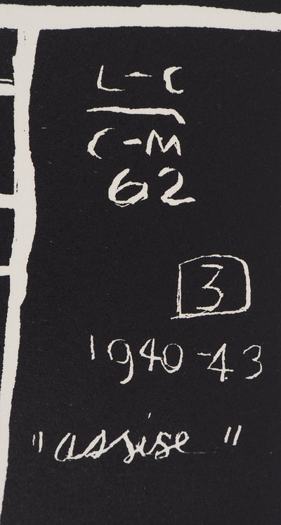 LE CORBUSIER : La face cachée, Lithographie originale signée