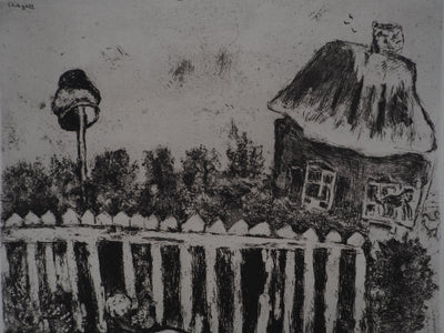 Marc CHAGALL : Le Pot de terre et le Pot de fer, Gravure originale (photo de détail 6) - Crédit photo : Galerie Art.Paris