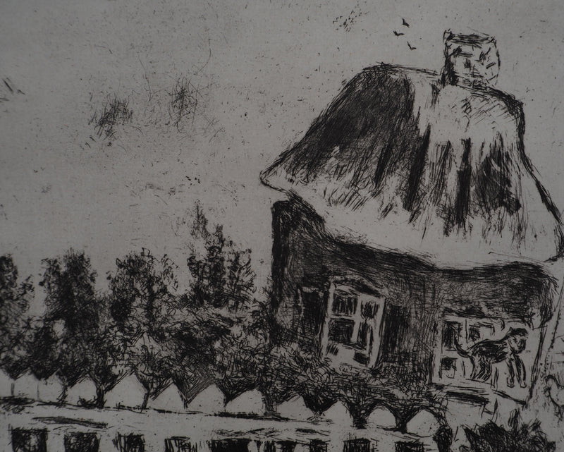 Marc CHAGALL : Le Pot de terre et le Pot de fer, Gravure originale (photo de détail 4) - Crédit photo : Galerie Art.Paris