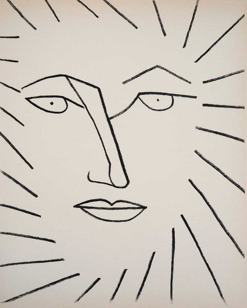 Françoise GILOT : Femme solaire, Lithographie originale (vue générale) - Crédit photo : Galerie Art.Paris