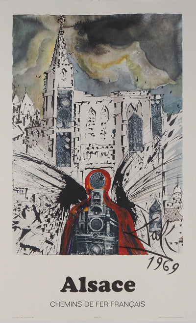 Salvador DALI : Alsace, Lithographie originale (vue générale) - Crédit photo : Galerie Art.Paris