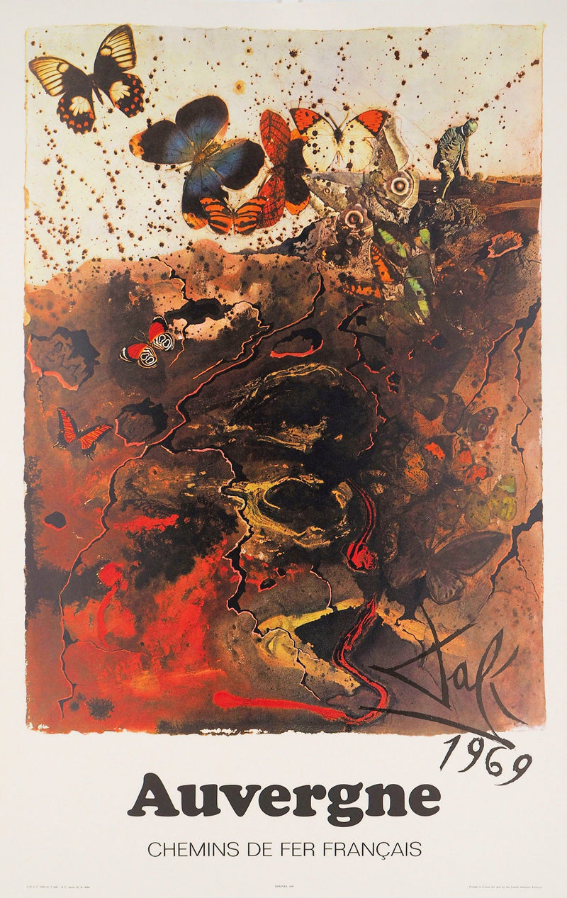 Salvador DALI : Auvergne, Lithographie originale (vue générale) - Crédit photo : Galerie Art.Paris