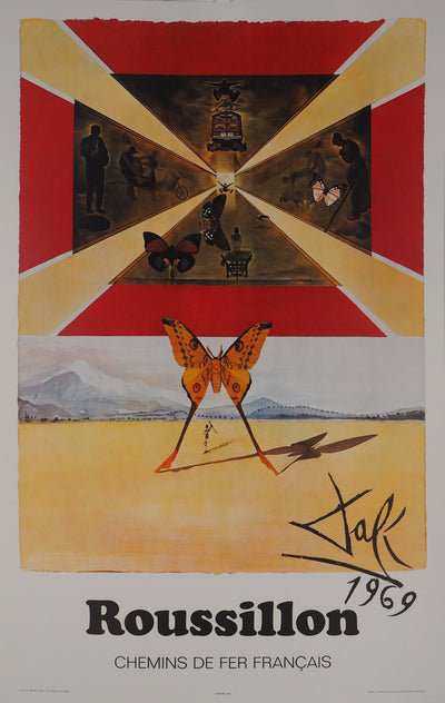 Salvador DALI : Roussillon, Lithographie originale (vue générale) - Crédit photo : Galerie Art.Paris