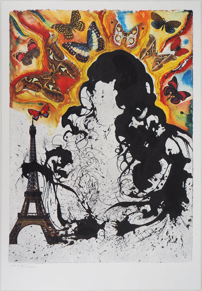 Salvador DALI : Paris, Lithographie originale (vue générale) - Crédit photo : Galerie Art.Paris