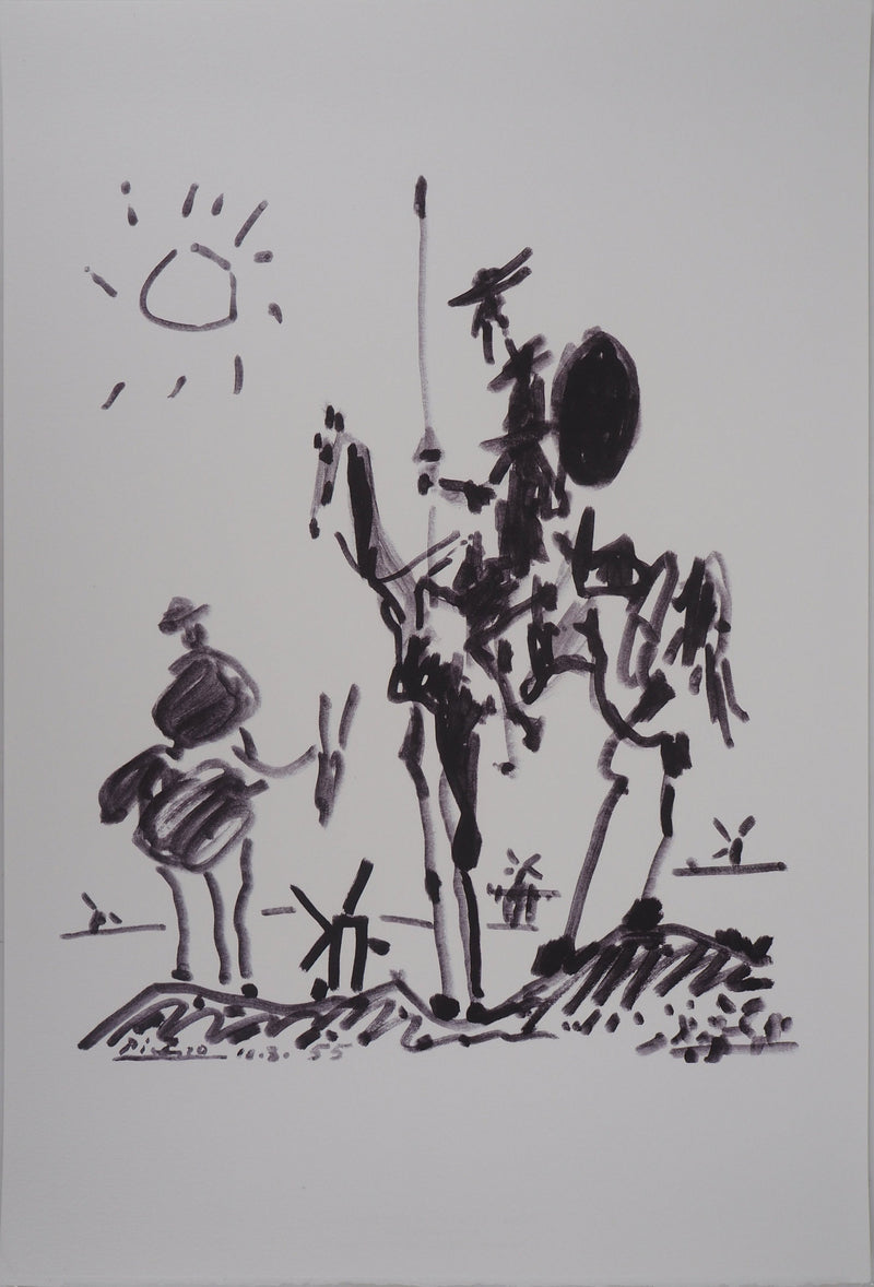 Pablo PICASSO : Don Quichotte, Lithographie signée