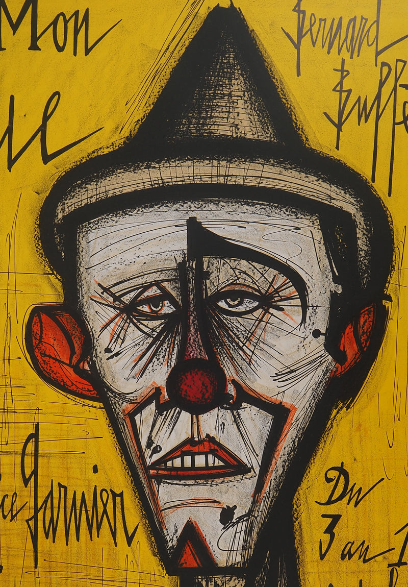 Bernard BUFFET : Mon Cirque, le clown, Affiche originale (photo de détail 4) - Crédit photo : Galerie Art.Paris