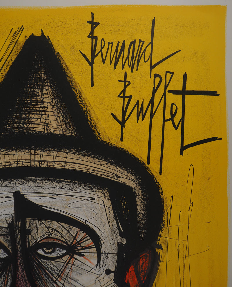 Bernard BUFFET : Mon Cirque, le clown, Affiche originale (photo de détail 2) - Crédit photo : Galerie Art.Paris