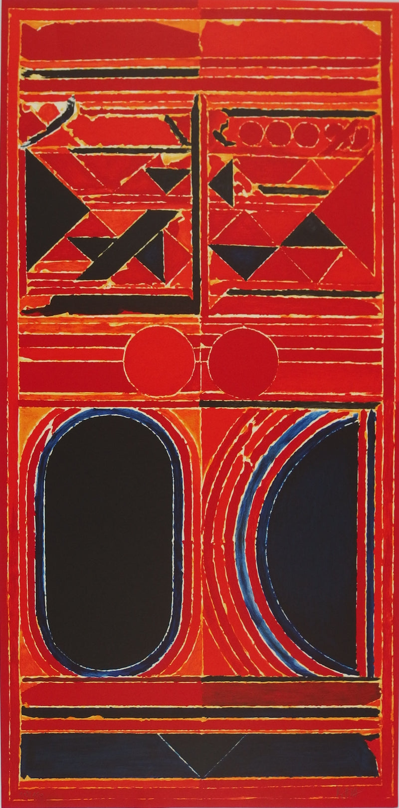 Sayed Haider RAZA : Dualité, Lithographie originale (vue générale) - Crédit photo : Galerie Art.Paris