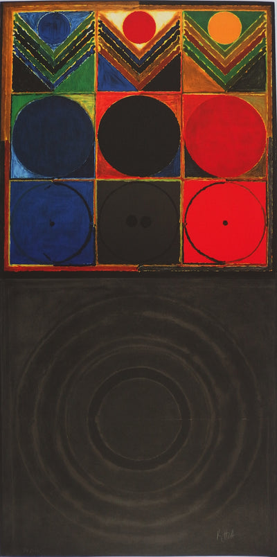 Sayed Haider RAZA : Prakriti Bindu, Lithographie originale (vue générale) - Crédit photo : Galerie Art.Paris