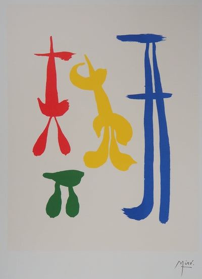 Joan MIRO : Famille surréaliste, Lithographie originale (photo de détail 2) - Crédit photo : Galerie Art.Paris