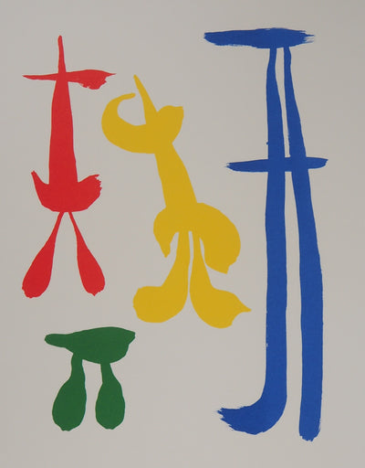 Joan MIRO : Famille surréaliste, Lithographie originale (photo de détail 3) - Crédit photo : Galerie Art.Paris